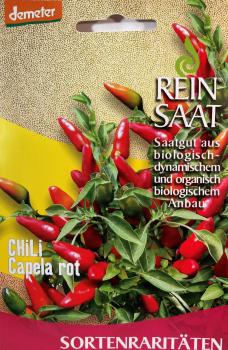 Chili Capela rot - ReinSaat Saatgut - Demeter aus biologischem Anbau